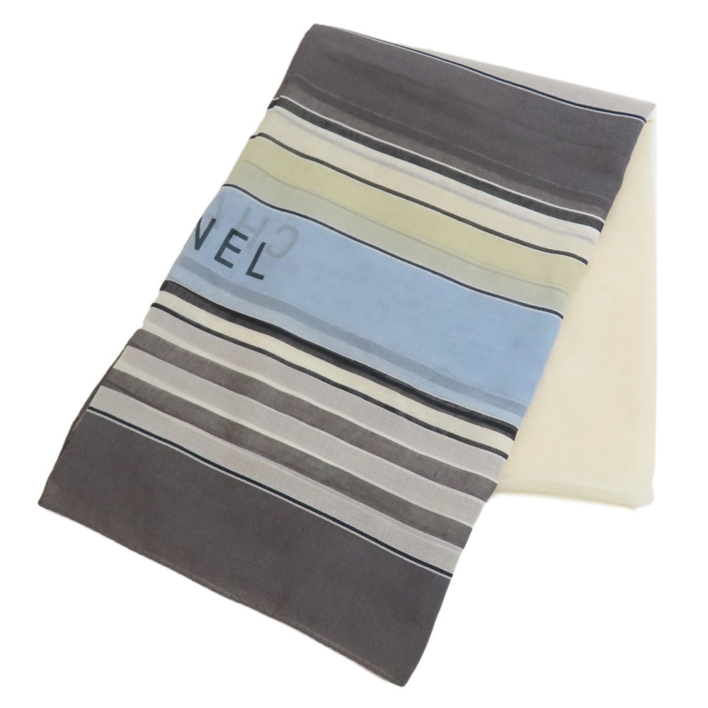 Chanel Large Summer Stole Scarf Cotton Women's CHANEL